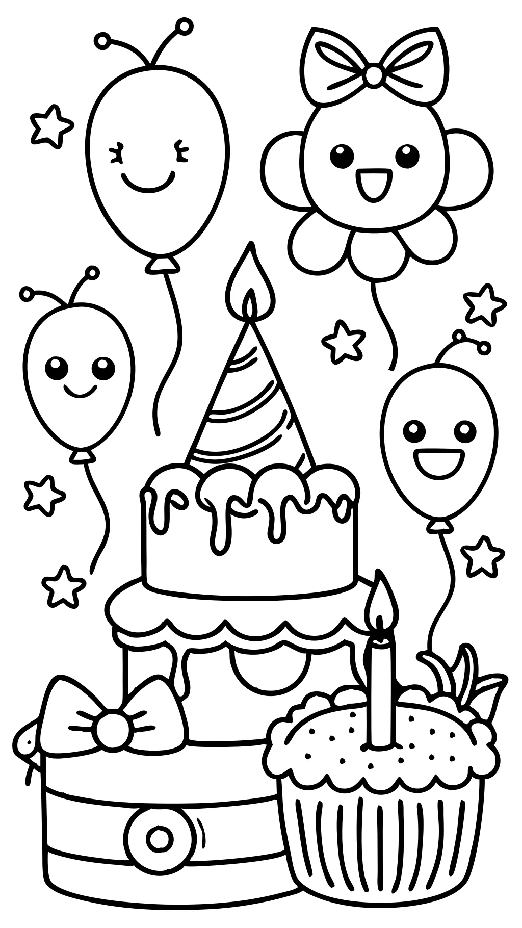 coloriages d’anniversaire imprimables